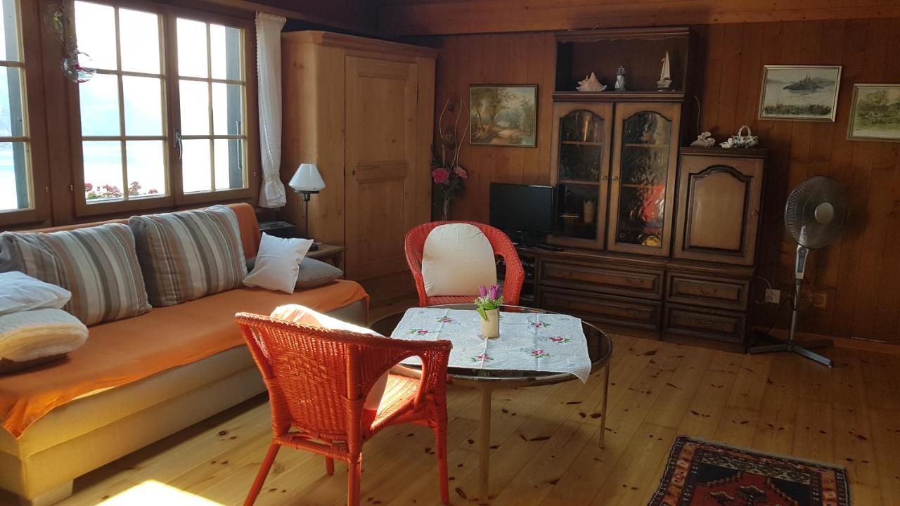 Traumhaftes Chalet Mit Seesicht Krattigen Esterno foto